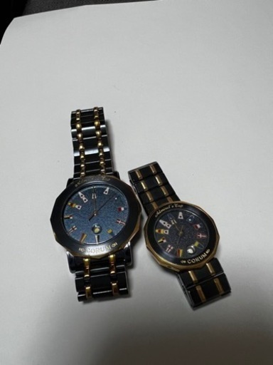【CORUM】腕時計 ’アドミラルズカップ’ ガンブルー ペア ☆極美品☆ メンズ レディース 高級 オシャレ カッコイ