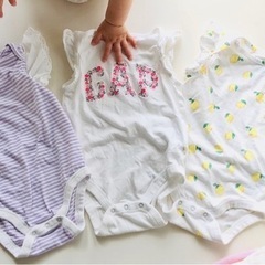 60サイズ〜80サイズ 新生児 ベビー服 ロンパース 2wayオールの画像
