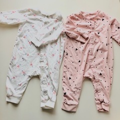 60サイズ〜80サイズ 新生児 ベビー服 ロンパース 2wayオールの画像