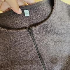 【無印良品】ブラウン　M　フリースカーディガンの画像