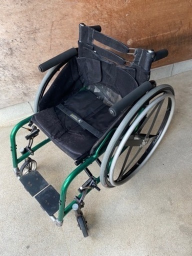 自走用　車椅子　折りたたみ　OX製　カーボンホイール　クッション付き　