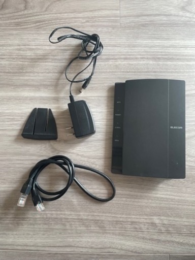 【値下げ】ELECOM◆無線LANルーター(Wi-Fiルーター)  中古品
