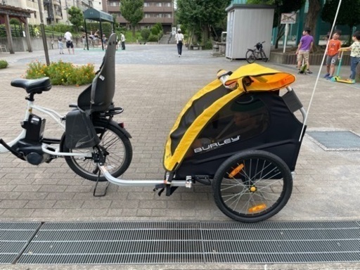 二人乗りチャイルドトレーラー（サイクルトレーラー）