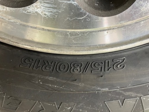 【年末年始値下げ！】215/80R15  デリカ　スペースギアに！スターワゴンに！スタッドレス付き！