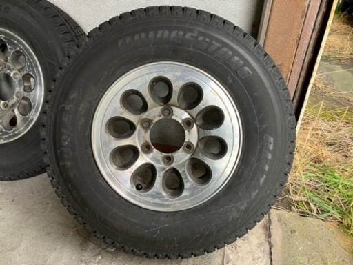 【年末年始値下げ！】215/80R15  デリカ　スペースギアに！スターワゴンに！スタッドレス付き！