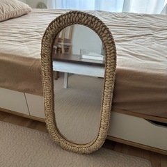 ウォールミラー　鏡　WEAVE MIRROR OVAL