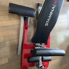 ちょこザップ2ヶ月分で‼️自重全身トレーニング　STAMINA X トレーニングベンチ 腹筋 トレーニング器具 スクワット 1台4役の画像