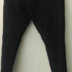 ユニクロ　冬物ジャージパンツ　黒　メンズＭ　後ろポケット付きの画像