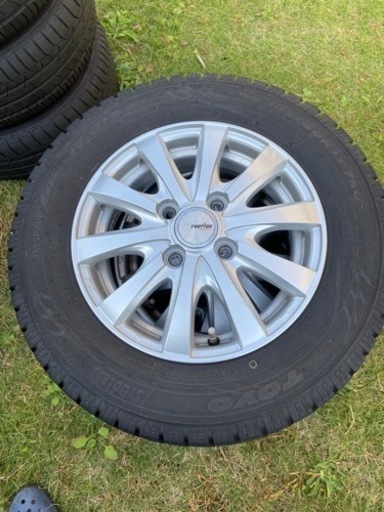 完了しました　145/80R13 スタッドレスタイヤ　アルミホイール付き4本セット
