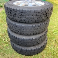 完了しました　145/80R13 スタッドレスタイヤ　アルミホイ...