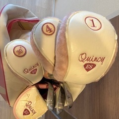 ツルヤ　Quincy レディース　ゴルフクラブ7本セット　L 右カバー付きの画像