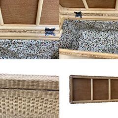 【REGASTOCK 川崎店】大型 ラタン ボックス 収納ケース 30cm×72cm×35cmの画像
