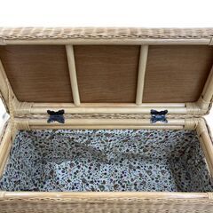 【REGASTOCK 川崎店】大型 ラタン ボックス 収納ケース 30cm×72cm×35cmの画像