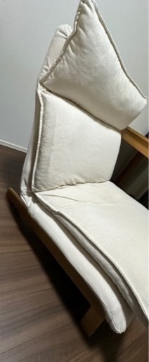 無印　ハイバックリクライニングソファ