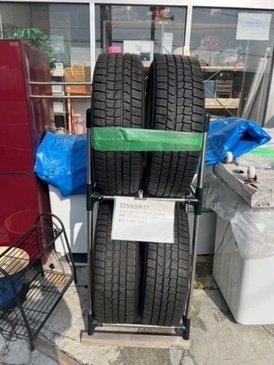 【S】10％値下げ　アルミホイール スタッドレスタイヤ付き 225/65/R17 ハリアー エクストレイル