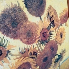 まだ決まってません☺️超大型！超高細プリント！ゴッホ ひまわり 15本 額縁つき アートプリント 絵画の画像