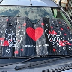 シェード　ミッキーミニー　軽自動車向け🚗