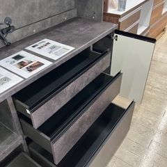 ✨お値下げ致しました。✨Pamoma/パモウナ✨定価183,800円 セラミカネロ 2面レンジボード 食器棚 ストーン柄 IDC大塚家具取り扱い カップボード ベトングレー ピアノベトン メルクリオ ノッティブラウンの画像