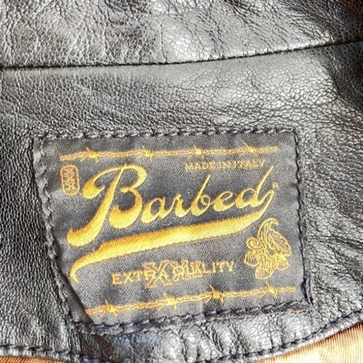 【非対面取引可能】 Barbed レザージャケット