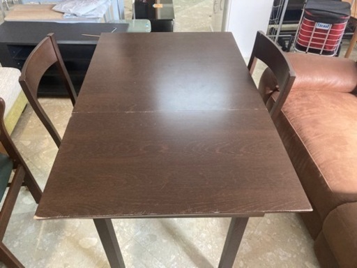 ナフコ　伸縮式　ダイニングテーブルセット　中古　リサイクルショップ宮崎屋　住吉店23.10.28k ナフコ ダイニングテーブル入荷のお知らせです。 / リサイクルショップ