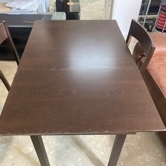 ナフコ 伸縮式 ダイニングテーブルセット 中古 リサイクルショップ宮崎