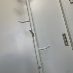 ポールハンガー　ハンガーラック　ホワイトの画像