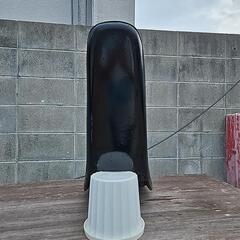 ゼファー400 三段シート 黒エナメルの画像