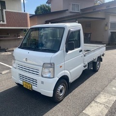 スズキキャリートラック/軽トラ/エアコン/パワステ/車検付き/乗...