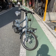 【 定価より半額以下‼︎ 】新車　アル・フラット / ミニベロ / ネイビー の画像