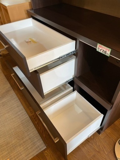 値下げしました‼️配達可【食器棚】【河口家具】クリーニング済み【管理番号12810】