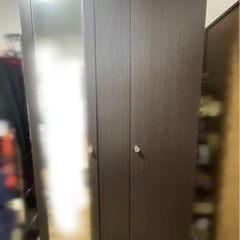 ニトリ　クローゼット　ワードロープ　ミラー付き