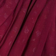 リバーシブル　スカート　赤　花柄の画像