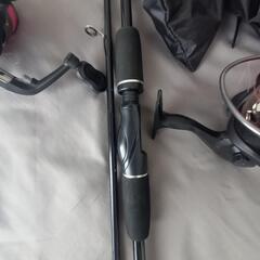 【ダイソー釣具】竿ロッド×リール 2セットずつの画像