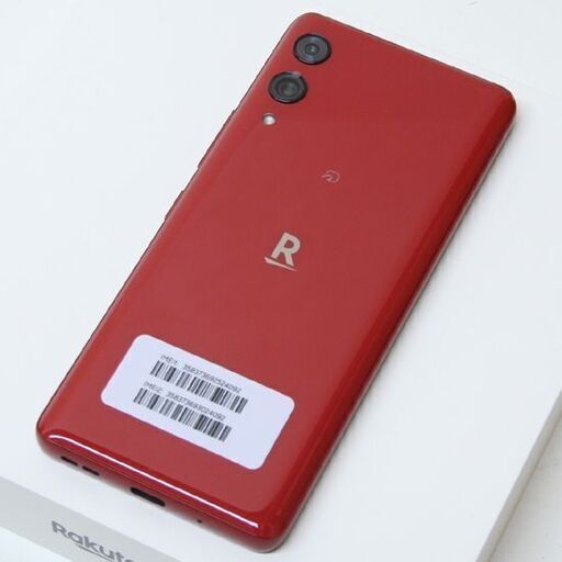 ① 中古美品 Rakuten Hand 5G P780 クリムゾンレッド eSIM専用 SIMフリー ネットワーク利用制限〇 付属品完