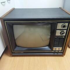 東芝 カラーテレビ レトロ アンティーク 18T38