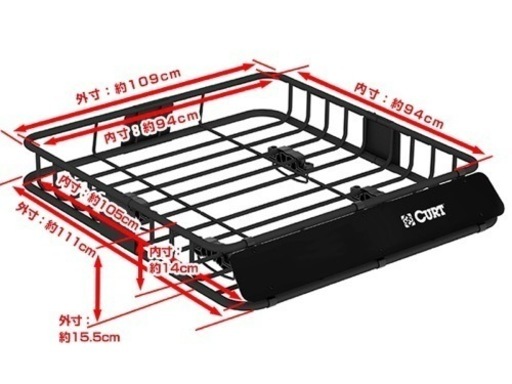 ルーフラック　ルーフバスケット　ルーフマウント　カーゴラック 