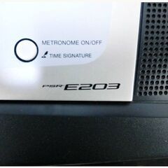 ヤマハ　ポータブルキーボード　PSR-E203　電子ピアノ　初心者に最適　GM音源　デジタルリバーブ搭載　ステレオサンプリングピアノ　YAMAHAの画像