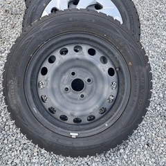 値下げ！スタッドレスタイヤ185/60R15 鉄ホイールセット　8分山以上の画像