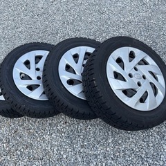 値下げ！スタッドレスタイヤ185/60R15 鉄ホイールセット　...