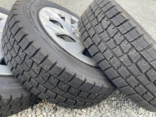 値下げ！スタッドレスタイヤ185/60R15 鉄ホイールセット　8分山以上