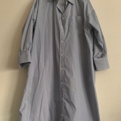 シャツワンピース(ロング丈) フリーサイズ　試着のみ未使用