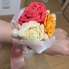 リストブーケ　ウエディング　パーティー　2次会　ブリザードフラワーの画像