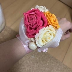 リストブーケ　ウエディング　パーティー　2次会　ブリザードフラワーの画像