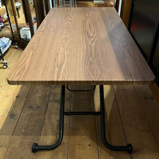 NITORI 購入 昇降センターテーブル ライザ（ミドルブラウン） 昇降