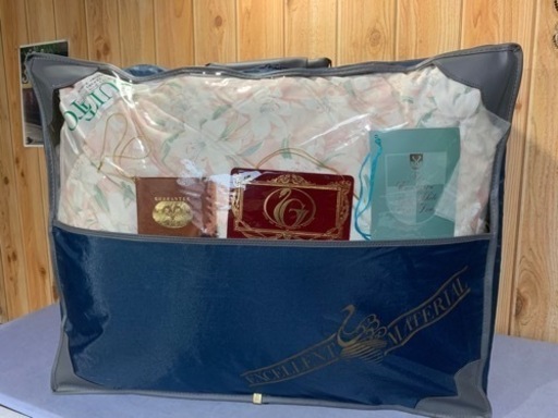 【新品】高級羽毛布団　ホワイトグースダウン　シングル