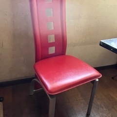 チェア　イス　赤　ダイニングチェア