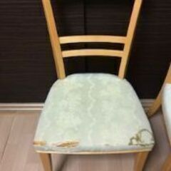 天然木単版(メープル）の円卓テーブルと椅子４脚のセット