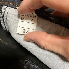 裏起毛ブラックパンツ Mの画像