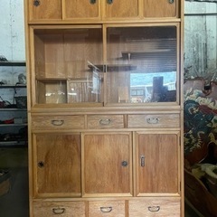 美品屋久杉 茶箪笥 屋久杉飾り棚 茶箪笥 アンティーク家具 棚