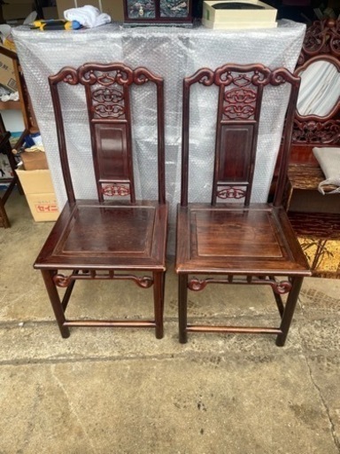 中国家具 唐木椅子 一脚 花梨 家具 紫檀 中国美術